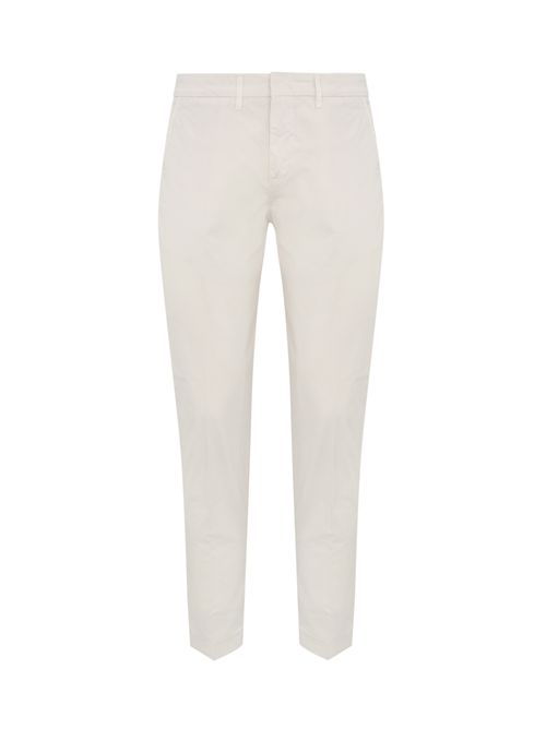 Pantaloni in popeline stretch Bianco FAY | NTM8650187T RSEB209